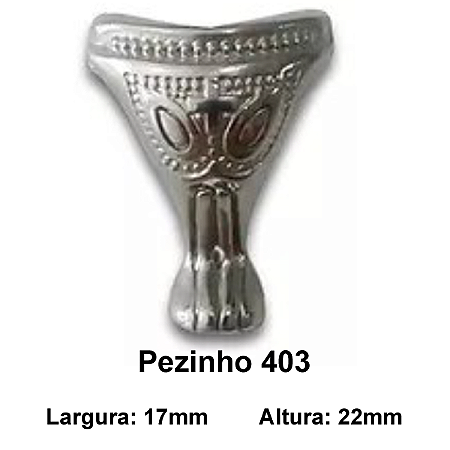 Pezinho para artesanato modelo 403 (P) 20mm
