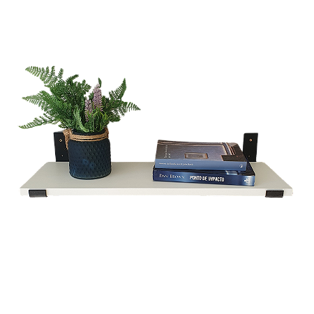 Prateleira com Mão Francesa de Ferro Invertida 60x20cm