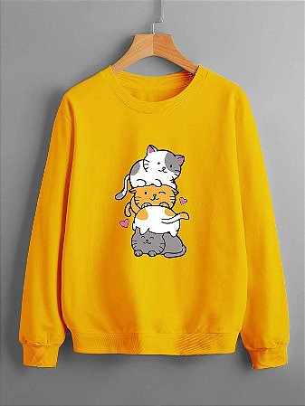 Moletom Gato Kawaii - MobWay Store - Moda Alternativa, Kawaii e Gótica.