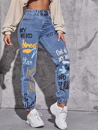 Calça Jeans KAWAII - MobWay Store - Moda Alternativa, Kawaii e Gótica.