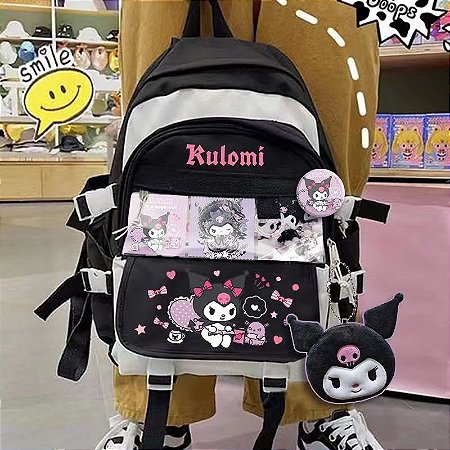 Mochila de Nylon Anime MobWay Store Moda Alternativa Kawaii e