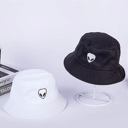 BUCKET HAT Alien - Três Estampas - MobWay Store - Moda Alternativa, Kawaii  e Gótica.