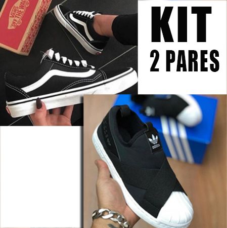 kit tenis vans e adidas