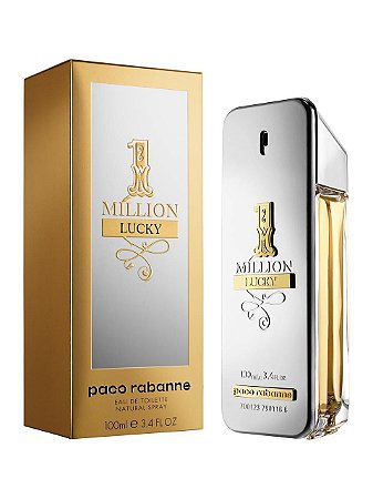Paco Rabanne 1 Million Lucky Masculino Eau De Toilette 100ML - Gym Imports