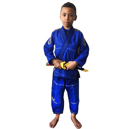Kimono Infantil Masculino Elite Limited Azul Brazil Combat - Kimono Shop