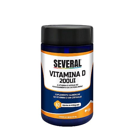 Vitamina D 200UI Several® - 60 cápsulas