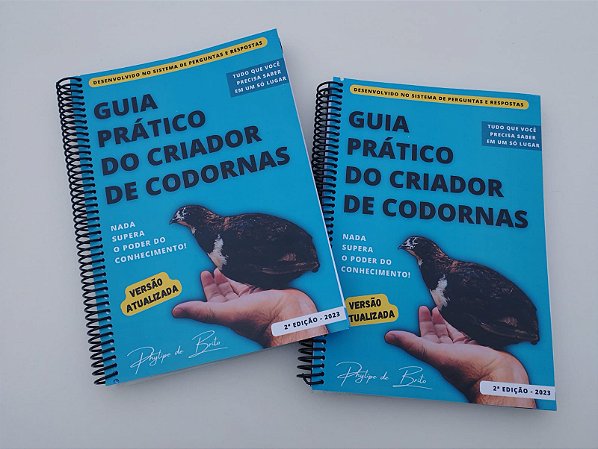 Apostila Guia Prático do Criador de Codornas (A4 Colorida) + Frete Grátis Para Todo Brasil