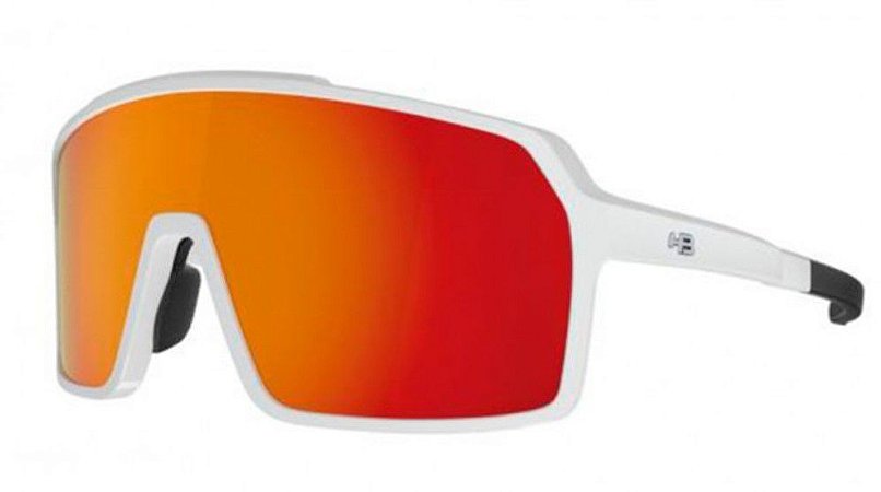 Óculos De Sol HB Grinder Pearled White Orange/Chrome
