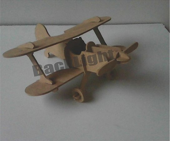 Avião em mdf crú