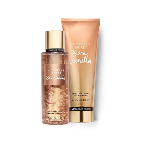 kit Victoria Secret's Body Splash e Hidratante Bare Vanilla