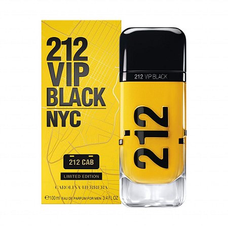 212 VIP Black 212 Cab Edição Limitada Eau de Parfum Masculino 100ml Carolina Herrera