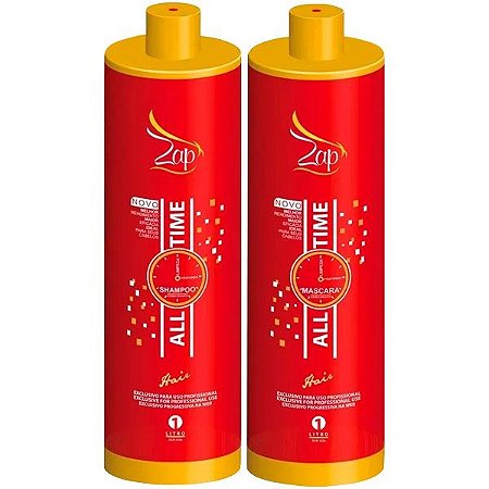 Escova Progressiva ZAP All Time Professional - Kit 2x1L Original 2019