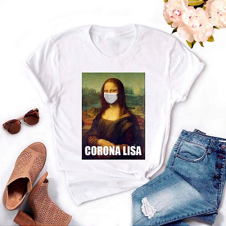 Tshirt Feminina Atacado MONA CORONA LISA  - TUMBLR