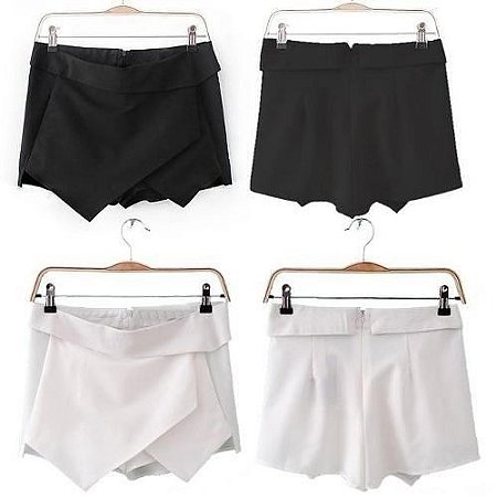 Short Assimétrico Várias Cores Frete Grátis