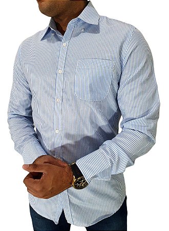 camisa social fina