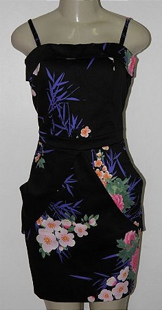Vestido curto estampado M