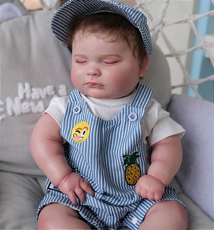 Bebê Reborn Kit Joseph olhos fechados