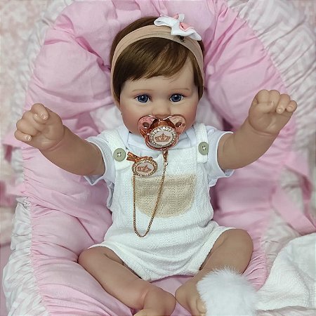 Bebê Reborn Maddie - inteira em silicone