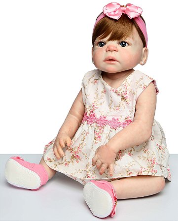 Boneca Bebe Reborn Ruiva Isabella Realista 52cm Enxoval Rosa Bebe Reborn Original Menino E Menina Corpo De Silicone Boneca Bebe Reborn Ruiva Isabella Realista 52cm Enxoval Rosa Bebe Reborn Original Menino E Menina Corpo De Silicone