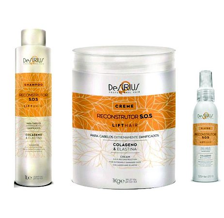 Kit Reconstrutor Capilar, Resistencia E Flexibilidade S.o.s De Sirius