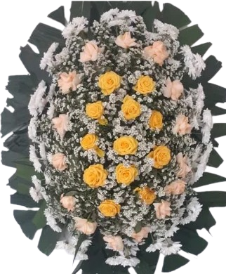 Coroa de flores simples 05