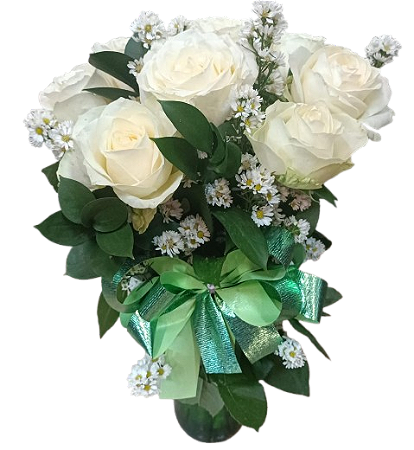 Arranjo Elegante no vidro