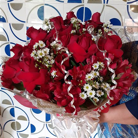 Buquê de rosas tradicional