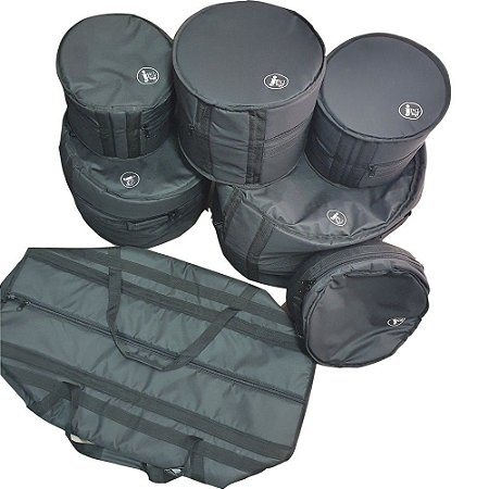 Kit Capa Bag Bateria 7 Peças Nylon 600 Acolchoadas JPG