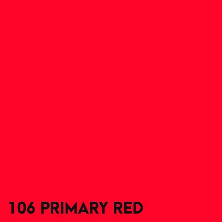 Gelatina para Refletores Lee Filters 106 Primary Red