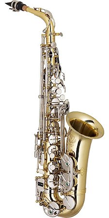 Saxofone Sax Alto Eagle SA500 LN Chaves Niqueladas