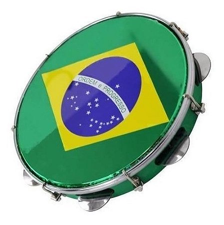 Pandeiro Torelli Injetado 10" Verde Brasil TP350VE