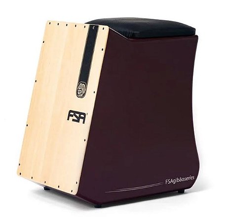 Cajon Eletroacústico FSA Gibão FGB6502 Vinho