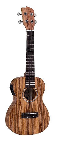 Ukulele Elétrico Concert Michael MK23 ZBE Zebra Wood