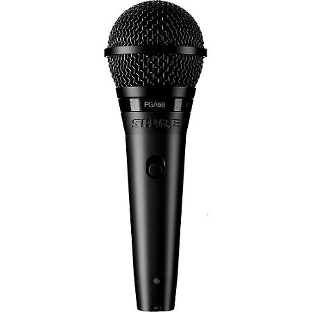 Microfone Shure Dinâmico Cardioide PGA58 com fio