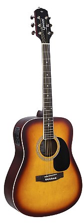 Violão Eletroacústico Giannini GD-1 EQ Folk TS Sunburst