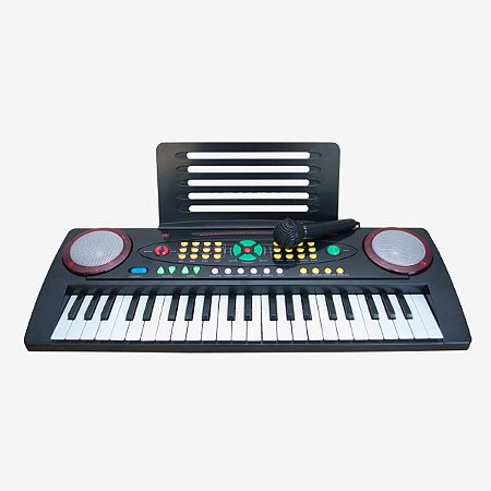 Piano Eletrônico e Microfone Infantil, Instrumento de Teclado