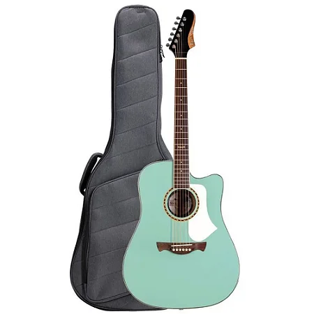 Violão Eletroacústico Tagima Swell Turquoise Green (TQG) Deluxe c/ Bag