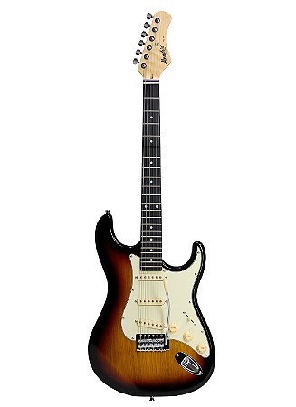 DUPLICADO - Guitarra Memphis Strato MG-30 MDSV E/AWH Cinza Escudo Antique White