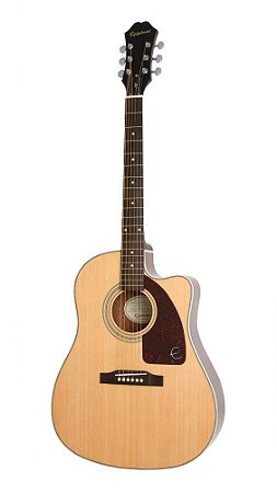 Violão Eletroacústico Epiphone AJ-210 CE Outfit Natural com Case