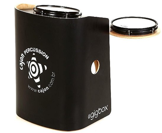 Mini Bateria Gig Box Tajon Cajon Percussion GB-PR Preto