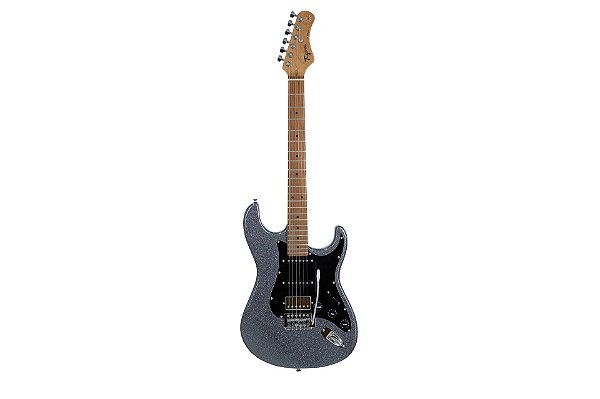 Guitarra Tagima TG-580 GRSK LF/BK Gray Sparkle HSS Escala Roasted Maple