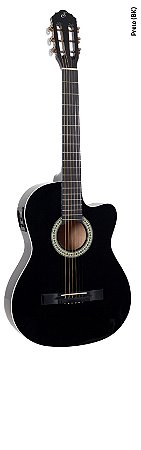 Violão Eletroacústico Giannini SF-14 CEQ Flat Aço Preto