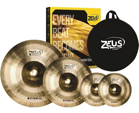 Set Prato Zeus Hybrid Set C 14" 16" 20" Com Bag