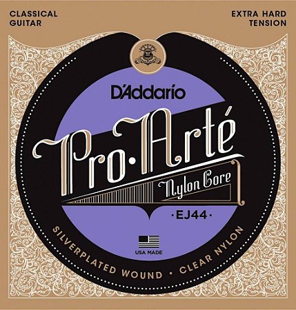 Encordoamento Violão D'Addario Pro Arté EJ44 Tensão Extra Alta