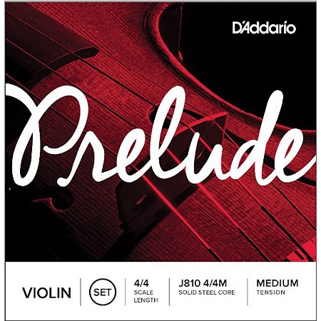 Encordoamento Violino D'Addario Prelude Tensão Média J810 4/4