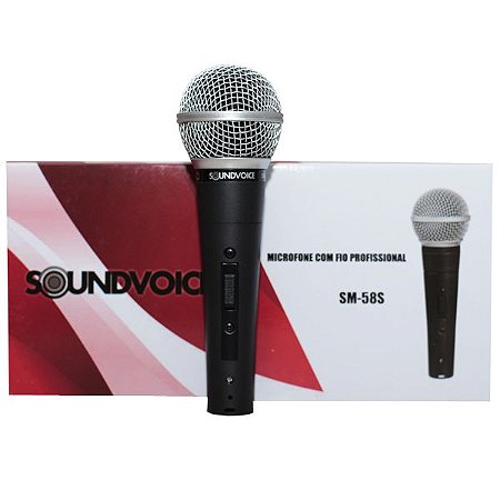 Microfone Soundvoice SM-58S Com Fio