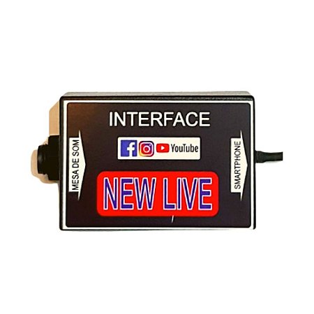 Interface de Áudio New Live Para Smartphone 1 Canal
