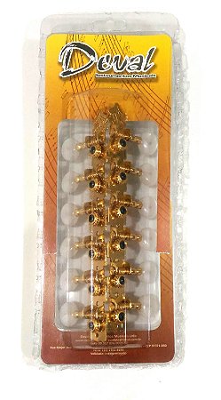 Tarraxa Violão Deval 12 Cordas Super Luxo Dourada 609