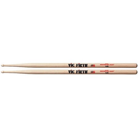 Baqueta Vic Firth American Jazz AJ6 Ponta Madeira