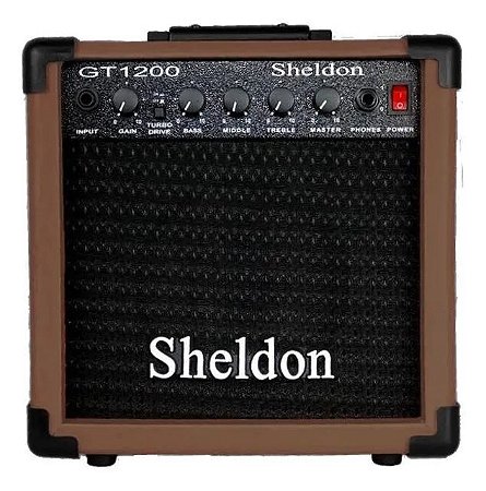 Amplificador Guitarra Sheldon GT-1200 Marrom 15W